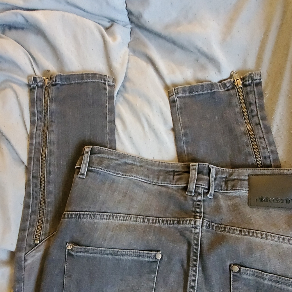 Nikitadenim Mens Black & Charcoal Gray Jeans - Picture 8 of 9